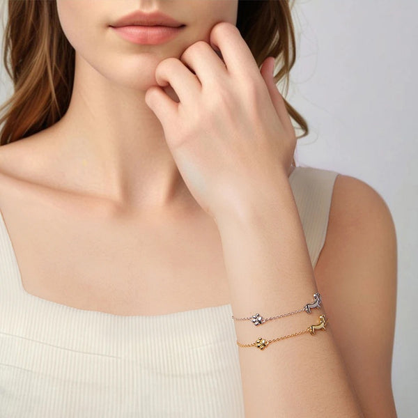 Charming Dachshund Dog Bracelet