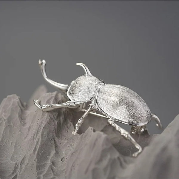 Elegant Beetle Brooch Pin