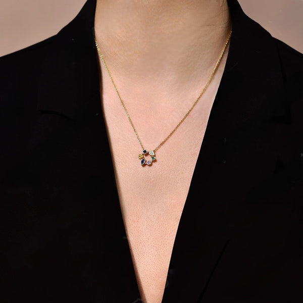 Sparkling Sapphire Necklace Gift