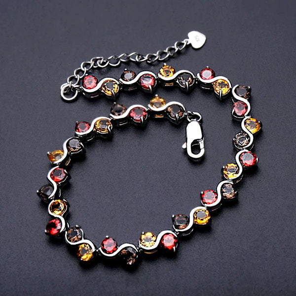 Gleaming Gemstone Tennis Bracelet - CoFuze™