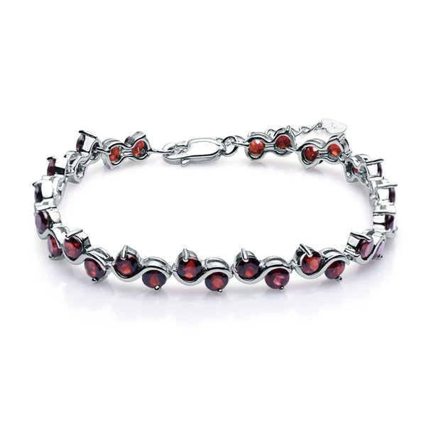 Gleaming Gemstone Tennis Bracelet