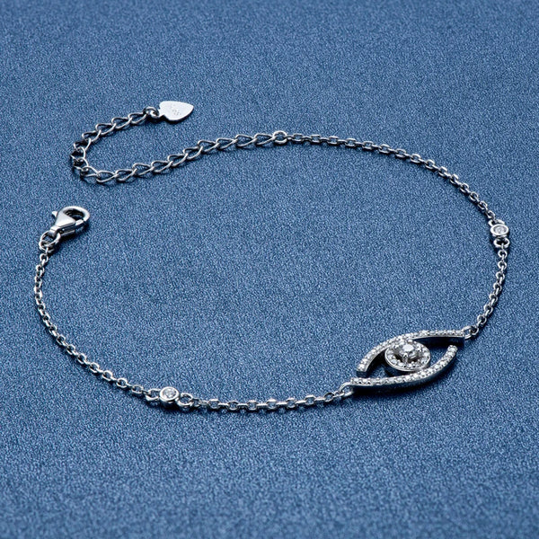 Genuine Moissanite Evil Eye Bracelet - CoFuze™