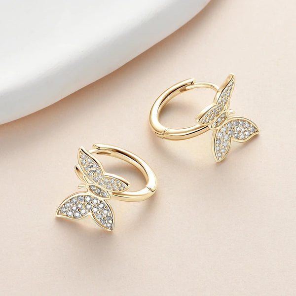 Butterfly Sparkle Hoops