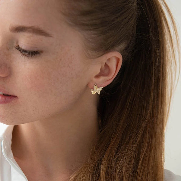 Butterfly Sparkle Hoops