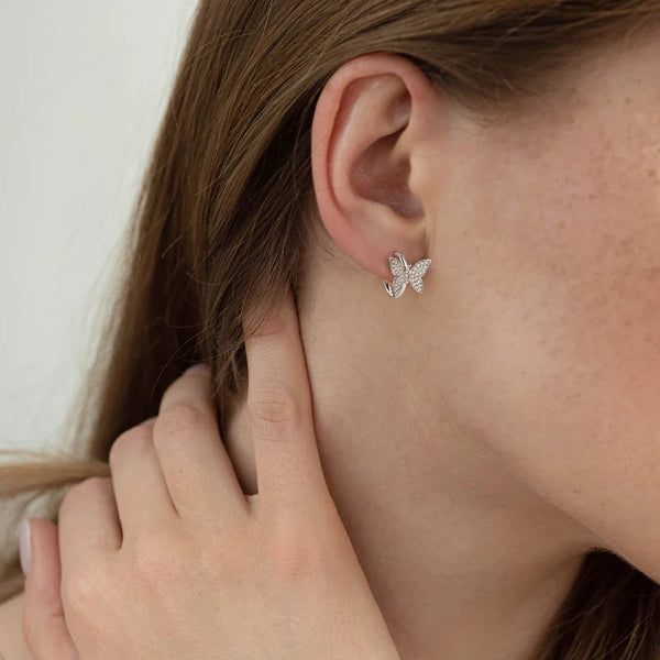 Butterfly Sparkle Hoops