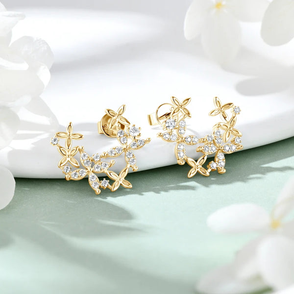 Luxury Four-Petal Stud Earrings - CoFuze™