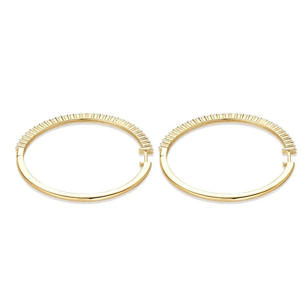 Sparkling Big Hoop Moissanite Earrings - CoFuze™