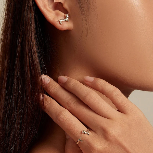 Charming Dachshund Dog Ring