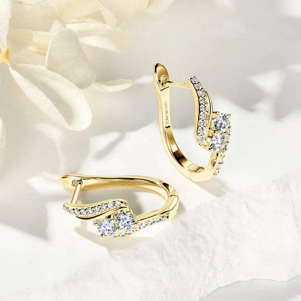 Dazzling Moissanite Hoop Earrings - CoFuze™