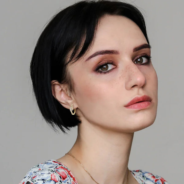 Dazzling Moissanite Hoop Earrings