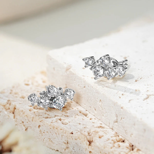 Dazzling Moissanite Stud Earrings