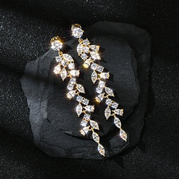 Elegant Long Chandelier Earrings