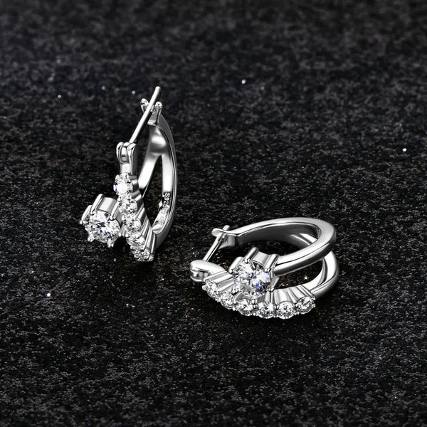 Elegant Moissanite Hoops