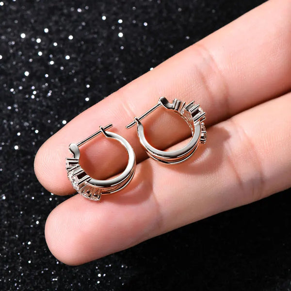 Elegant Moissanite Hoops - CoFuze™