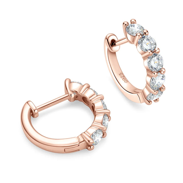 Sparkling Elegance Moissanite Hoops - CoFuze™