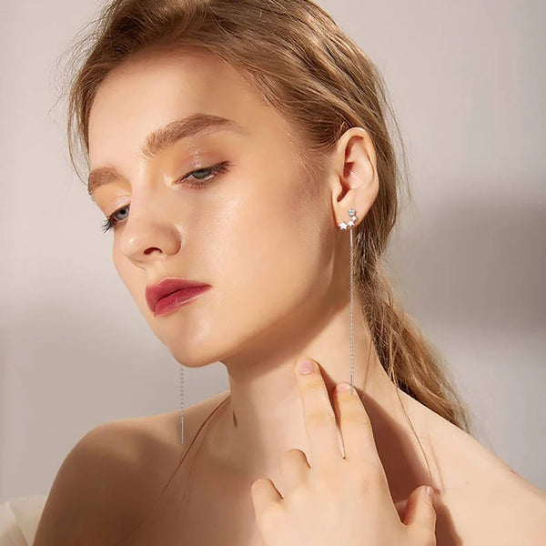 Starry Elegance Long Earrings