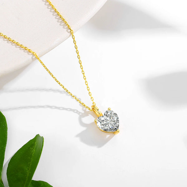 Heart Glow Moissanite Necklace