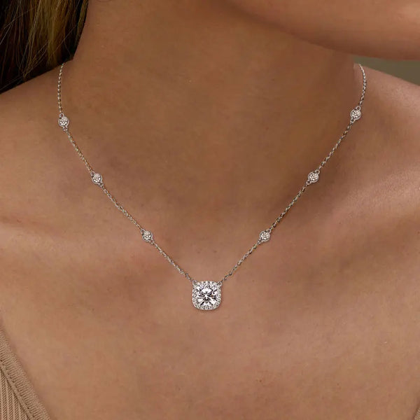 Sparkling Moissanite Pendant Necklace - CoFuze™