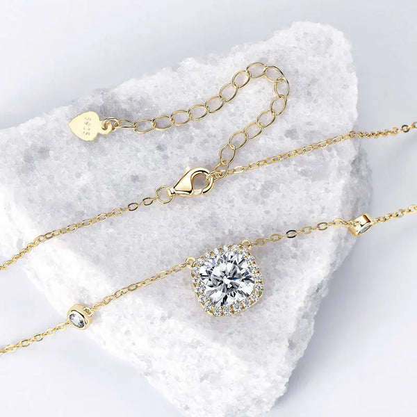 Sparkling Moissanite Pendant Necklace - CoFuze™
