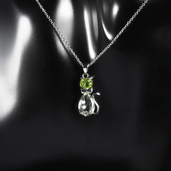 Charming Cat Gemstone Necklace - CoFuze™