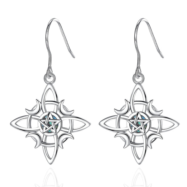 Sterling Silver Witch Knot Earrings