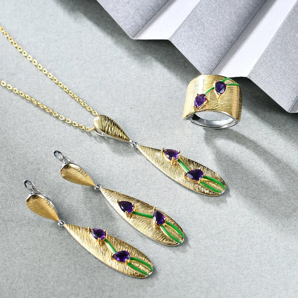 Stunning Amethyst Pendant Necklace