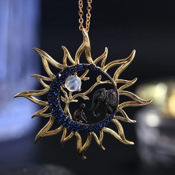 Sun Moon Elephant Pendant - CoFuze™
