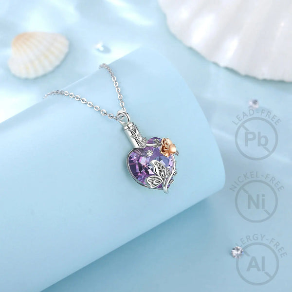 Butterfly Rose Memorial Pendant - CoFuze™