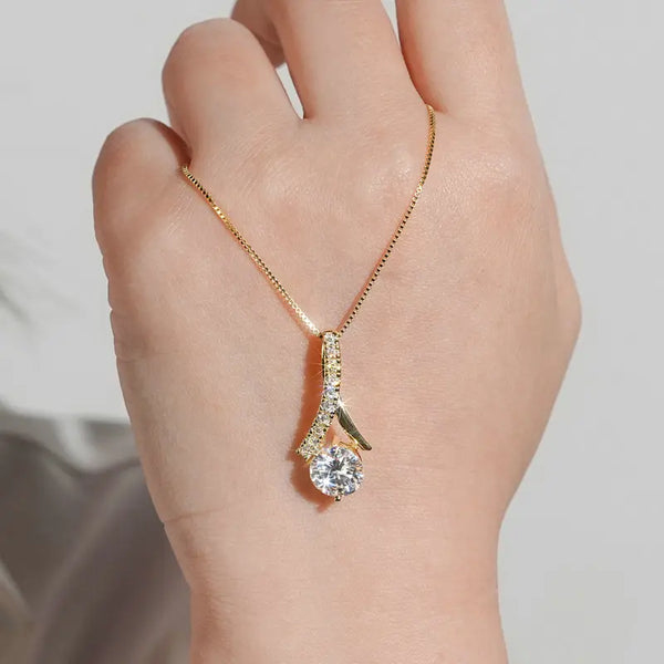 Pendentif Moissanite Infini
