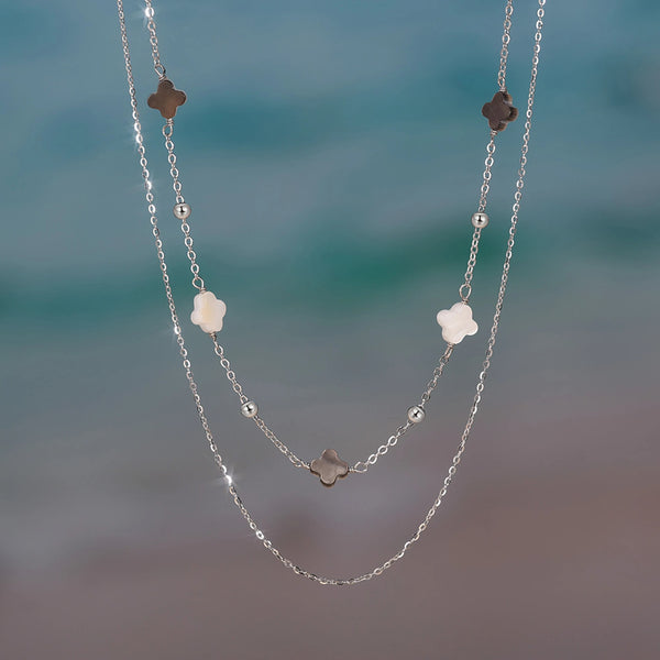 Lucky Silver Clover Necklace - CoFuze™