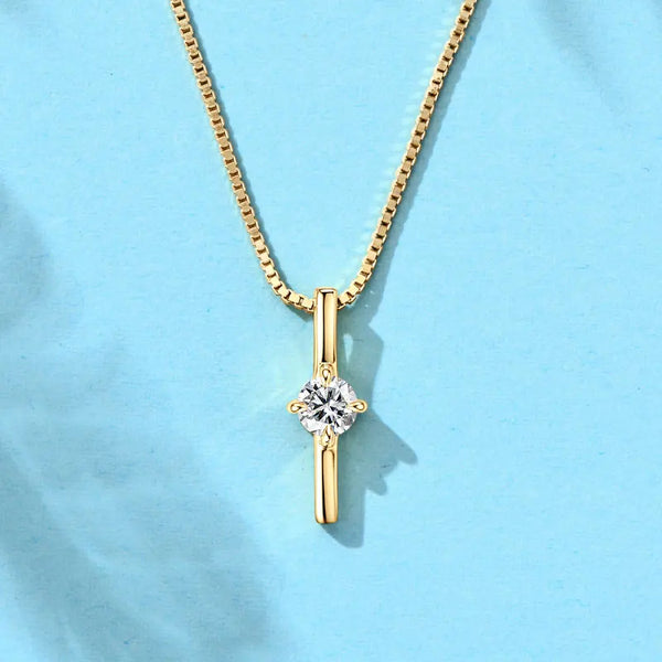 Sparkling Dash Pendant Necklace
