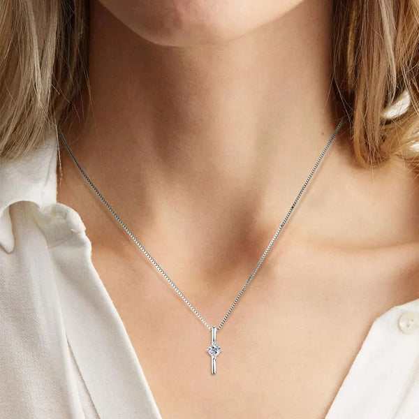 Sparkling Dash Pendant Necklace