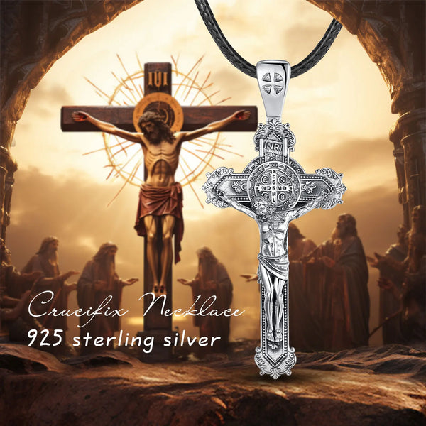 Collier Saint Benoît en argent 925