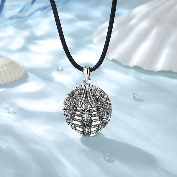 Anubis Sterling Silver Amulet Necklace