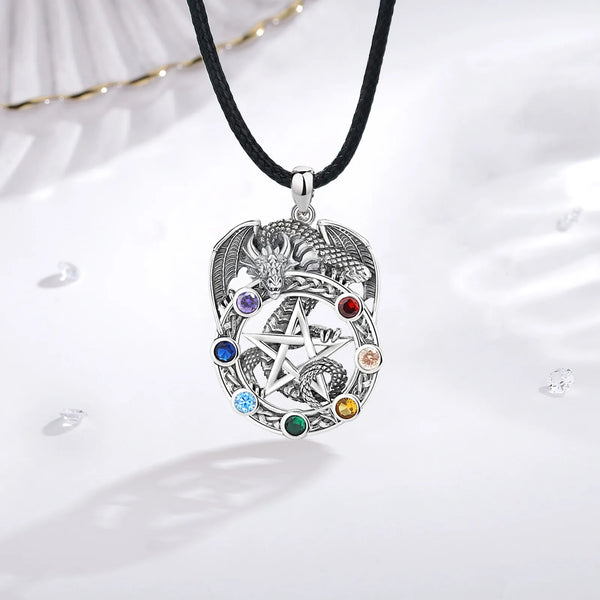 Chakra Star Silver Necklace