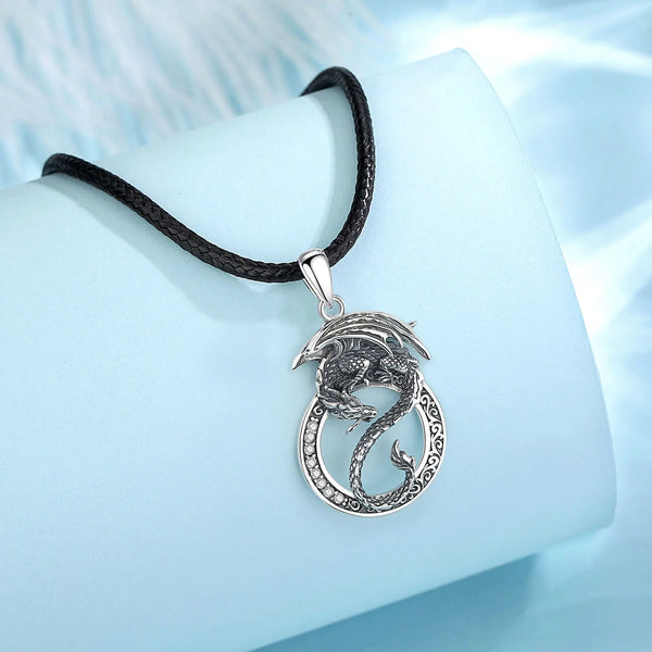 Dragon Yin Yang Silver Necklace - CoFuze™