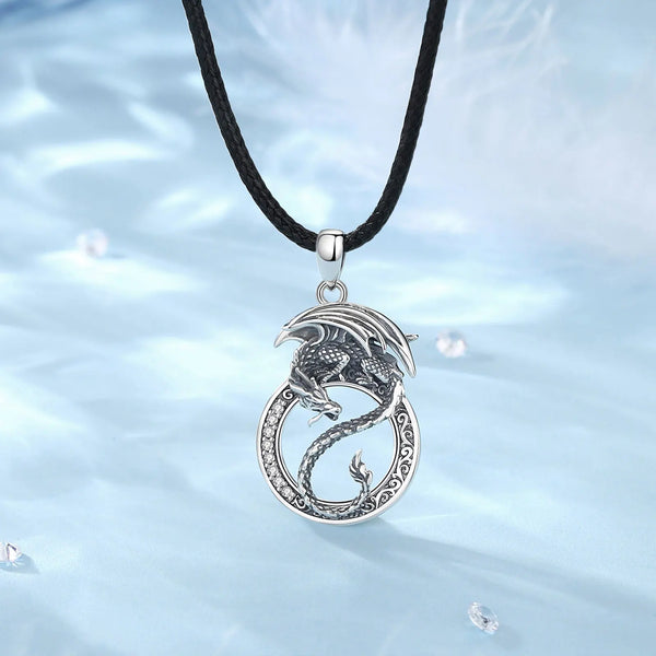 Dragon Yin Yang Silver Necklace - CoFuze™