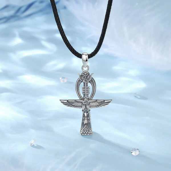 Elegante Ankh-Kreuz-Halskette