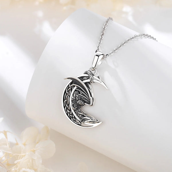 Moon Dragon Pendant Necklace - CoFuze™