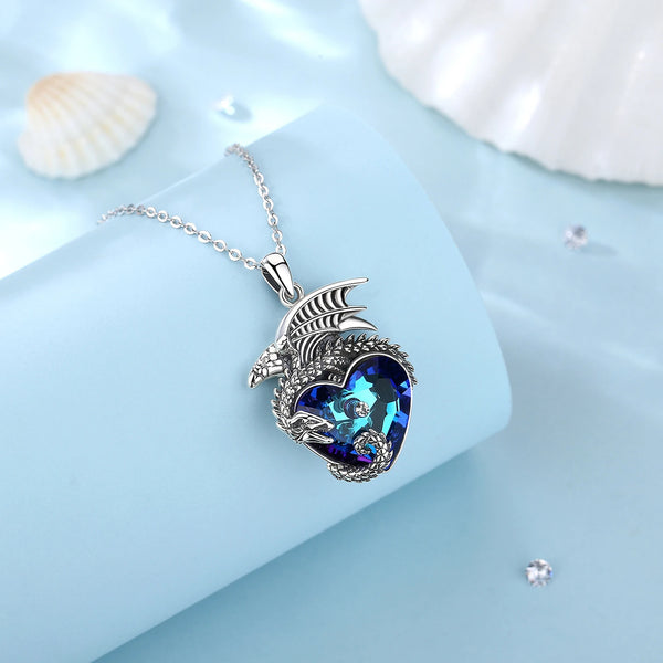 Mystic Dragon Heart Necklace