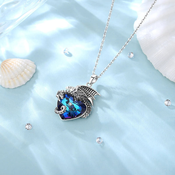 Mystic Dragon Heart Necklace