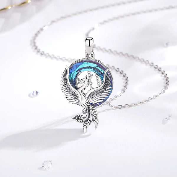 Radiant Phoenix Pendant Necklace