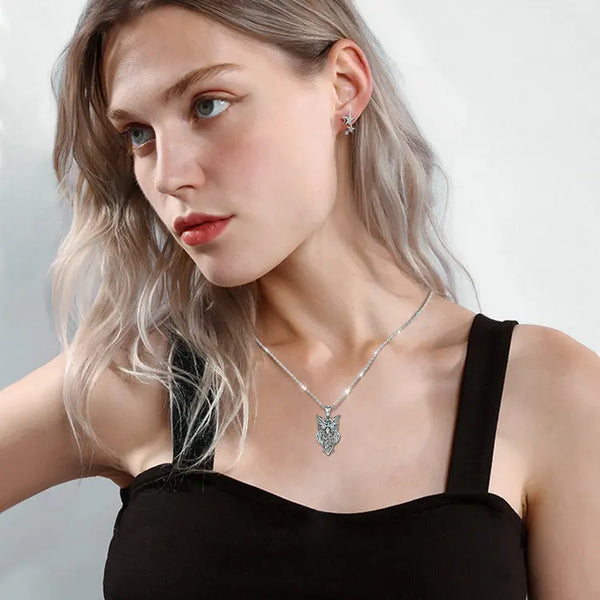 Sterling Silver Owl Necklace