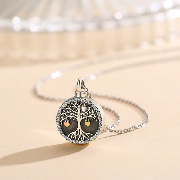 Tree of Life Heart Locket Necklace