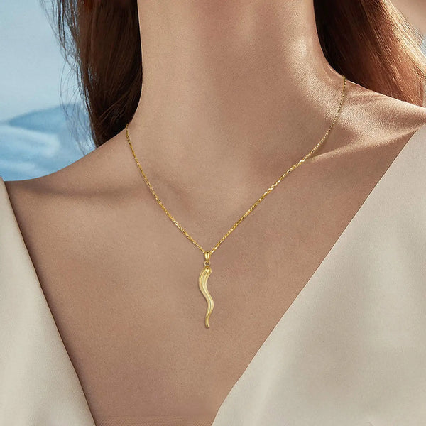 Good Luck Italian Horn Necklace