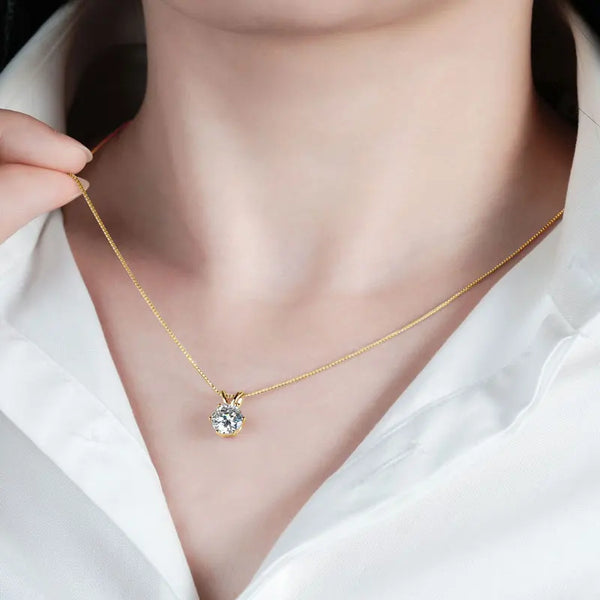 Radiant Moissanite Necklace