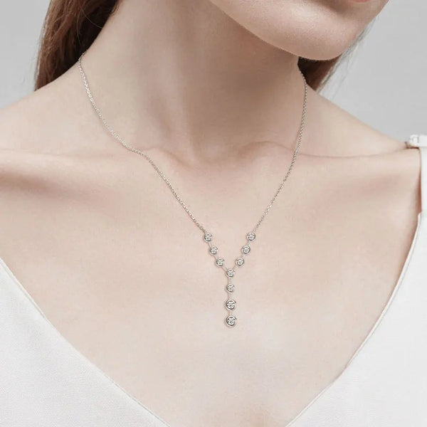 Sparkling Moissanite Y Necklace - CoFuze™