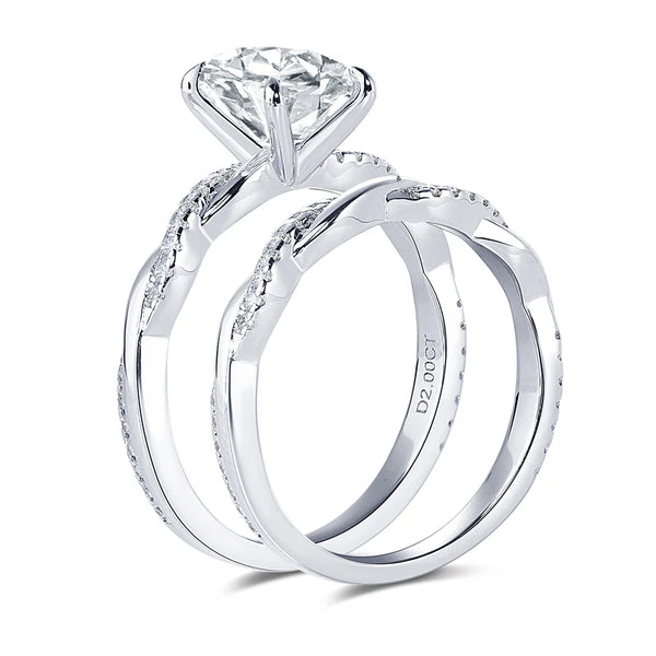 Sparkling Moissanite Ring Set - CoFuze™