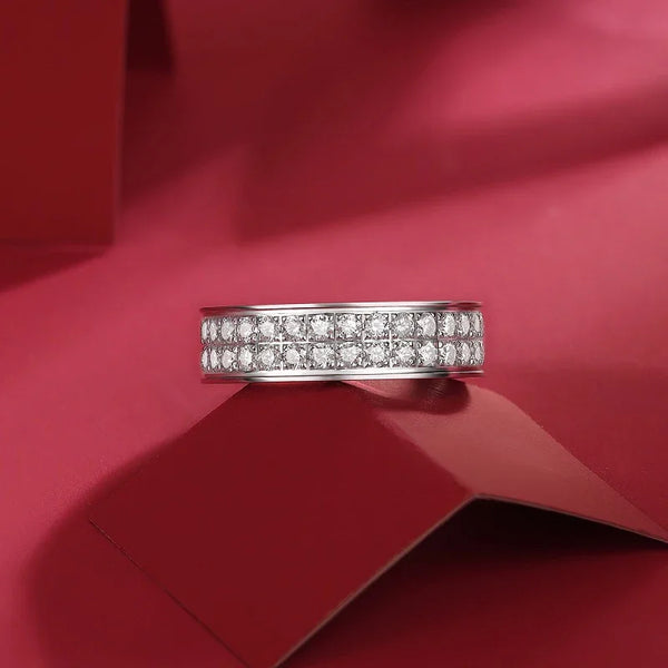 Dazzling Moissanite Eternity Ring
