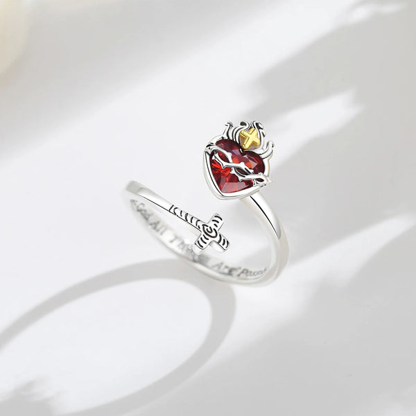 Sacred Heart Silver Ring - CoFuze™
